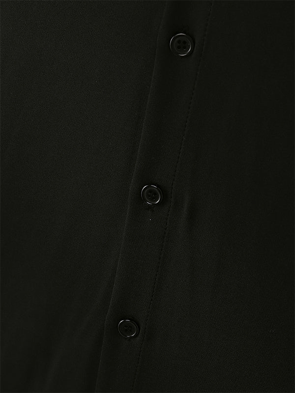 Men's Flap Split Hem Flare Sleeve Two Pieces Outfit SKUL26079