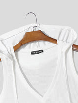 Men's Knit Textured Hooded T-Shirt SKUL28174