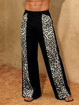 Men's Leopard Print High-Waisted Wide-Leg Pant SKUL66123