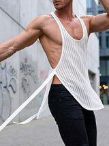 Men's Tie Design Striped Tank SKUL54643