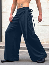 Men's Deconstructed Lace Up Wide Leg Pant SKUL51054