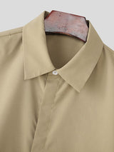 Men's Solid Color Inverted Triangle Sleeveless Shirt SKUL42636