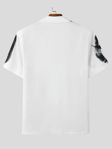 Mens Letter Print Short Sleeve Blazer SKUL06342