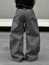 Men's Solid Wide Leg Loose Pant SKUL32838