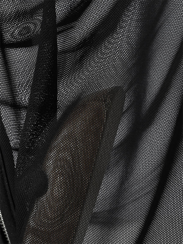 Mens Sheer Mesh Drawstring Halter Tank SKUL11515