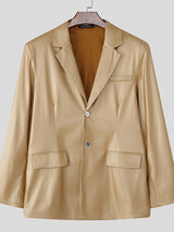Men's Shiny Long Sleeve Blazer SKUL37519