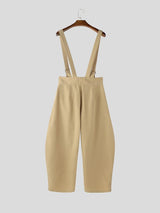 Men's Solid Color Deconstructed Metal Decor Jumpsuit SKUL51832