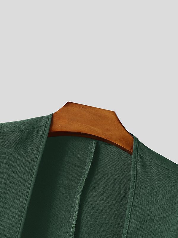 Men's Deconstructed Low Square Neck Long Sleeve Jumpsuit SKUL42668