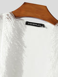 Mens Sheer Irregular Lace Patchwork Sleeveless Vest SKUK62133