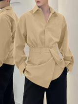 Men's Solid Color Casual Long Sleeve Shirt SKUL29601