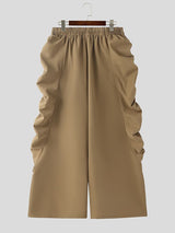 Men's Deconstructed Bubble Pleated Wide Leg Pant SKUL45380