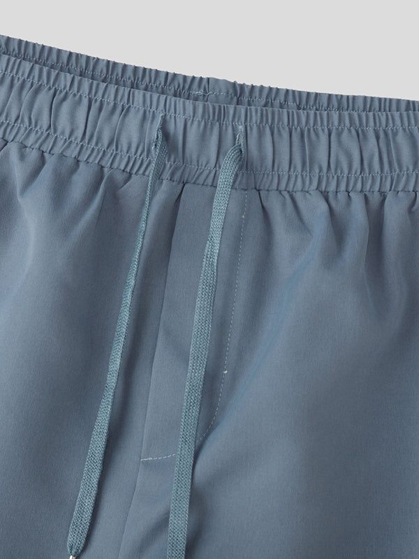 Men's Solid Color Split Casual Short SKUL28269