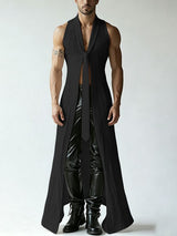 Men's Avant-Garde Flowy Lightweight Longline Cardigan SKUL63096