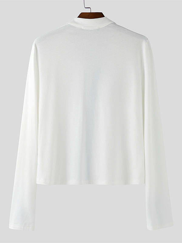 Men's Colorblock Flared Long Sleeve Cardigan SKUL25111