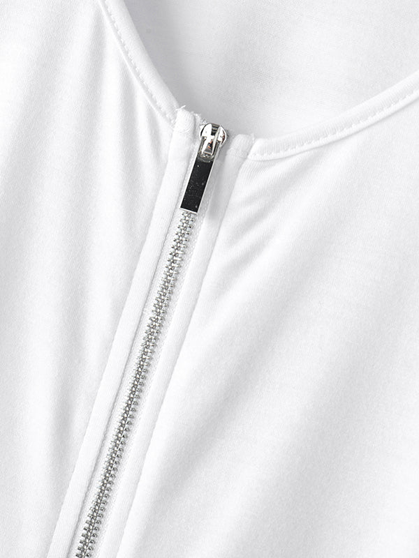 Mens Irregular Hem Hollow Long Sleeve T-shirt SKUK98998