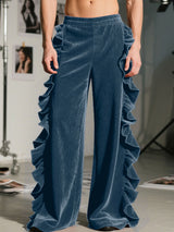 Men's Ruffled Patchwork Casual Pant SKUL29718