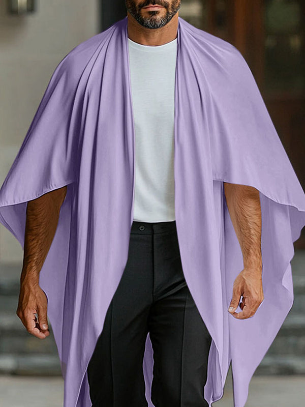 Mens Solid Color Casual Loose Cardigan SKUL06468