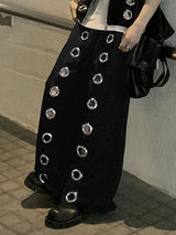 Men's Solid Color Eyelet Casual Pant SKUL22310