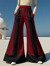 Men's Colorblock Flared Casual Pant SKUL25978