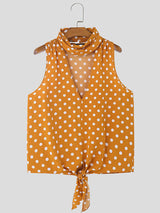 Mens Polka Dot Neck Tie Design Tank SKUK71350