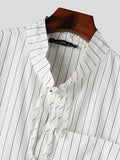 Mens Striped Long Sleeve Casual Shirt SKUK64736