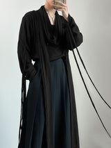 Men's Deconstructed Street Style Long Sleeve Shirt SKUL36651