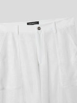 Men's Solid Color Sheer Mesh Casual Pant SKUL22240