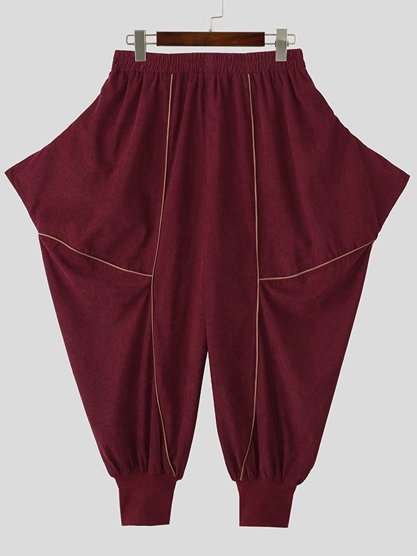 Men's Contrast Line Design Loose Pant SKUL48733