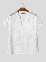Mens Sheer Mesh Short Sleeve T-Shirt SKUL19006