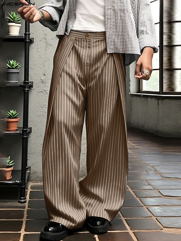 Men's Striped Loose Casual Pant SKUL29712