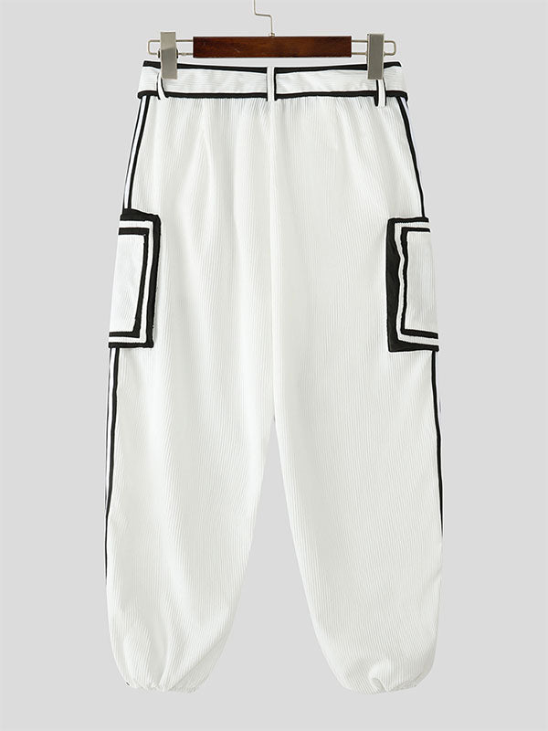 Mens Striped Colorblock Casual Pant SKUL20521