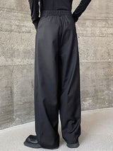 Mens Solid Side Pockets Wide Leg Pants SKUK55205