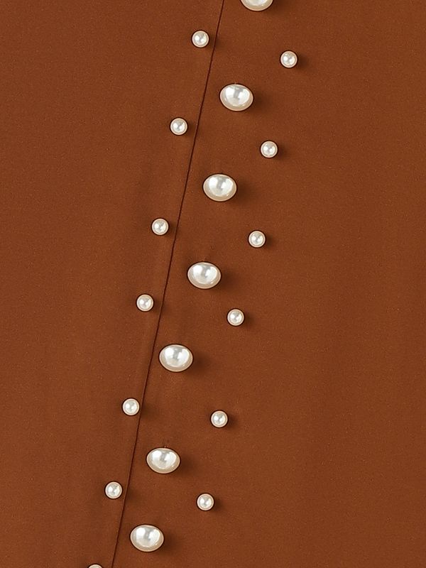 Men's Elegant Avant-Garde Pearl Embellished Mock Neck Sleeveless Tank SKUL63075