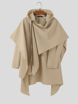 Men's Deconstructed Hollow Loose Cloak SKUL44177