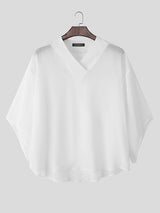 Mens Sheer Mesh 3/4 Length Sleeve T-Shirt SKUL11813