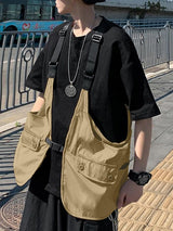 Men's Functional Style Large Pocket Sleeveless Outer Waistcoat SKUL37762