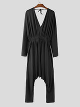 Men's Solid Color Deconstructed Harem Jumpsuit SKUL51257