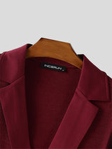 Men's Solid Color Knit Long Sleeve Sweater SKUL31942