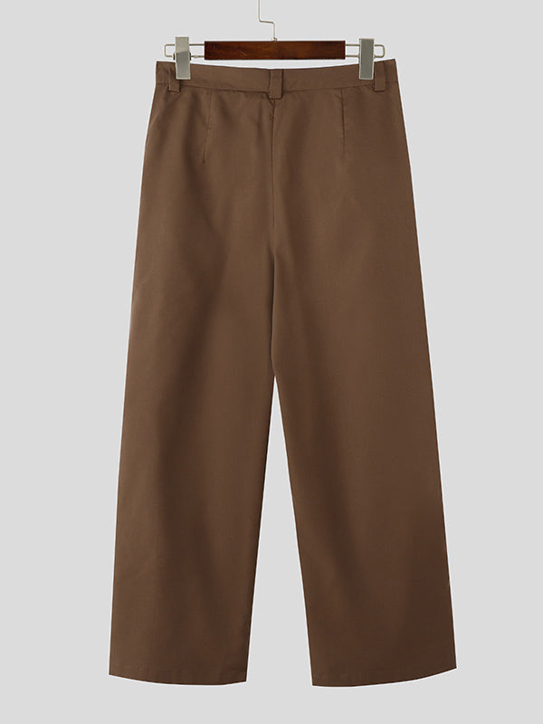 Mens Deconstructed Solid Color Sash Pant SKUK77369