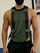 Men's Deconstructed Sheer Mesh Tank SKUL63144