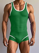 Men's Color Block Sleeveless Bodysuit SKUL20274