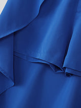 Mens Solid Color Ruched Ruffle Short SKUL09553