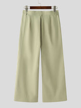 Men's Solid Color Deconstructed Layered Wide Leg Pant SKUL46193
