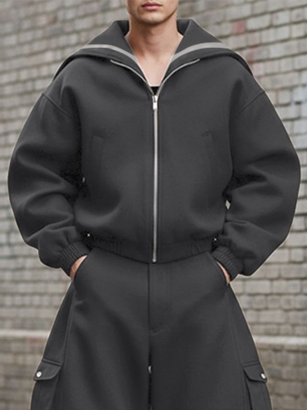 Men's Star Print Shawl Long Sleeve Jacket SKUL43731