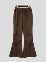 Men's Clean Fit Retro Heavyweight Drape Bell Bottom Full Length Pant SKUL84044