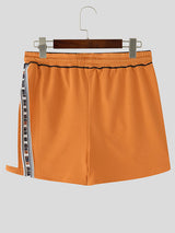 Men's Ethnic Style One-Side Hollow Casual Short SKUL15235