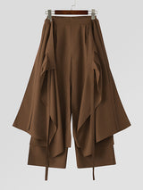 Mens Faux Two-Piece Design Loose-Fit Pant SKUK98824