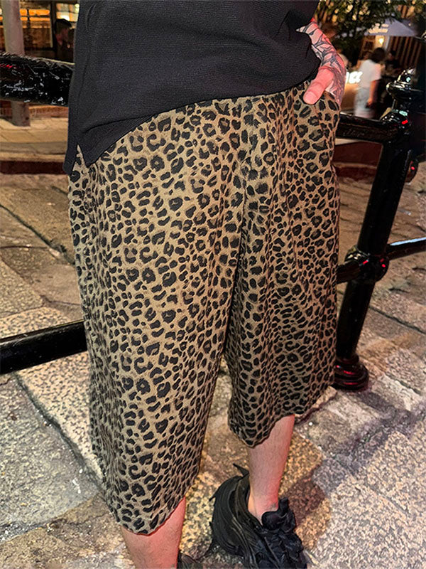 Men's Leopard Print Casual Short SKUL18034