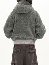 Men's Plush Zip-Up Long Sleeve Hoodie SKUL37707