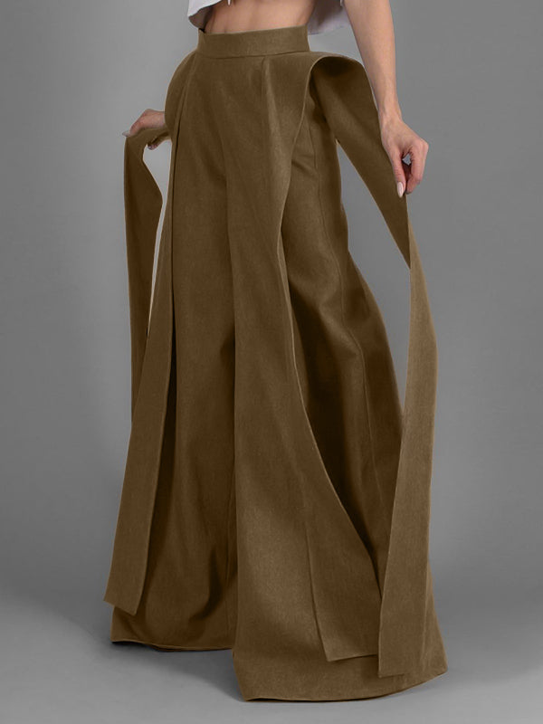 Men's Deconstructed Wide Leg High Waist Pant SKUL39791